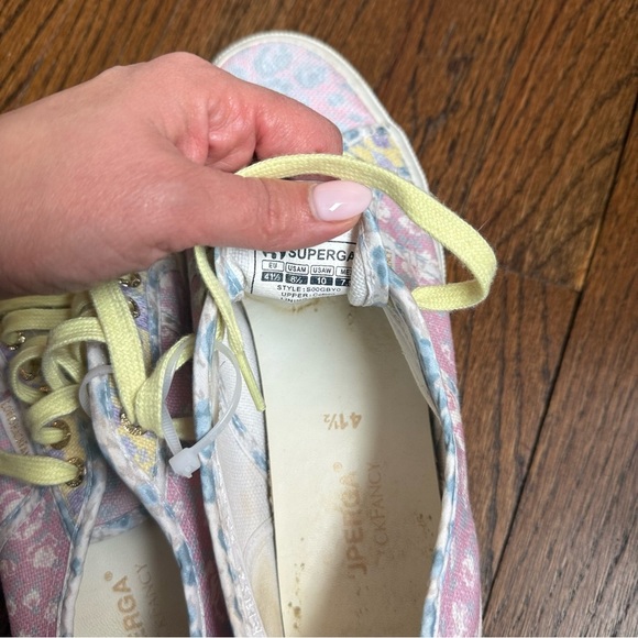 Love Shack Fancy By Superga Floral sneakers In excellent Condition size 10 - Picture 7 of 9